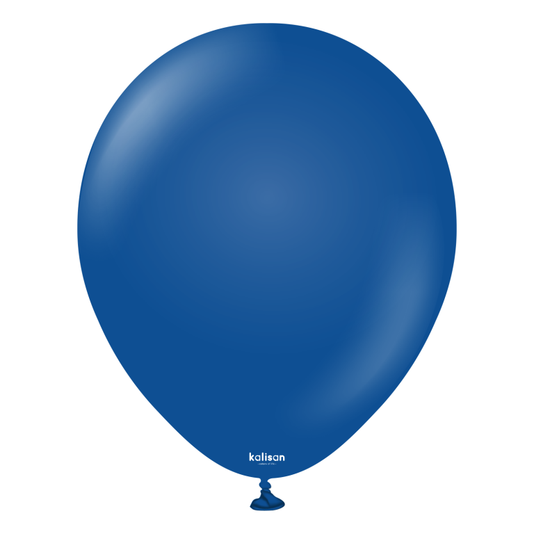 11" Helium-Filled Latex Balloon – Dark Blue