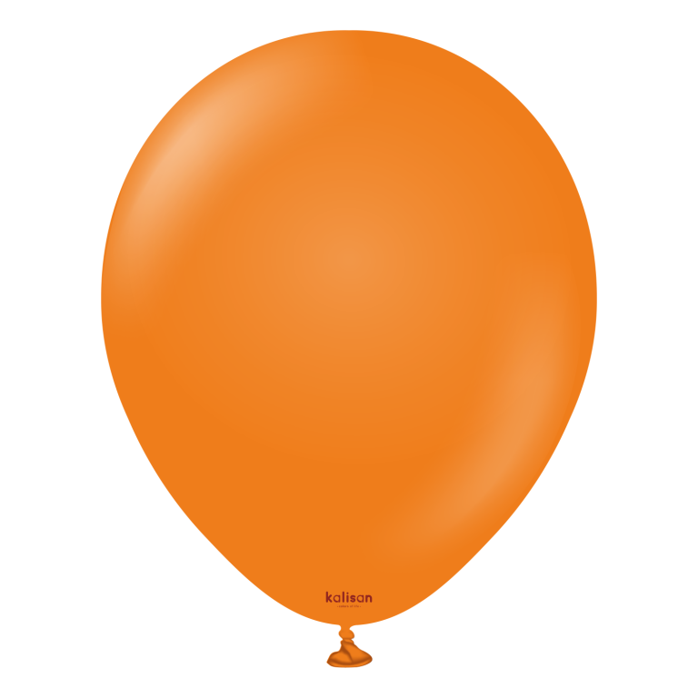 11" Helium-Filled Latex Balloon – Orange