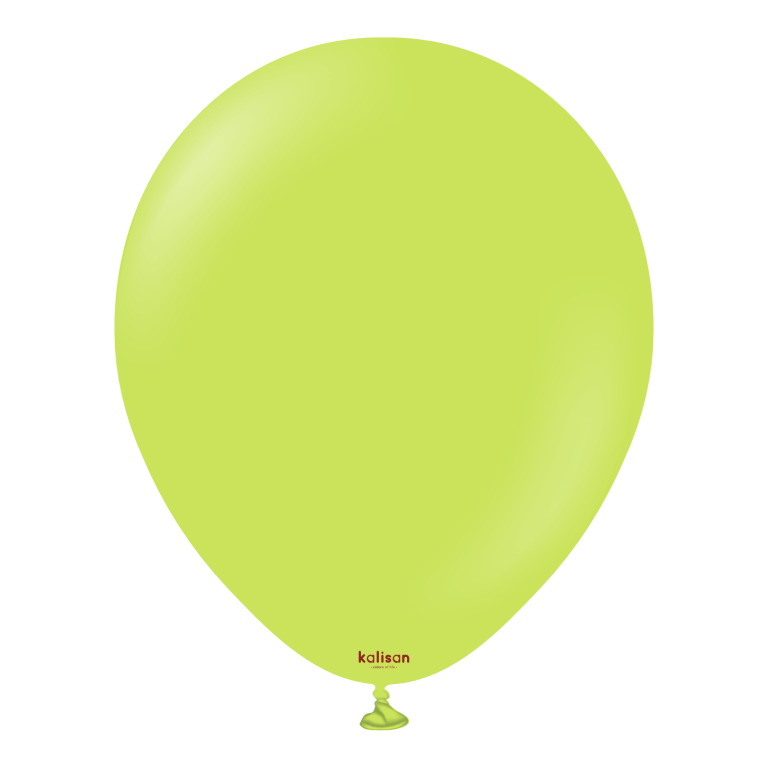 11" Helium-Filled Latex Balloon – Lime Green
