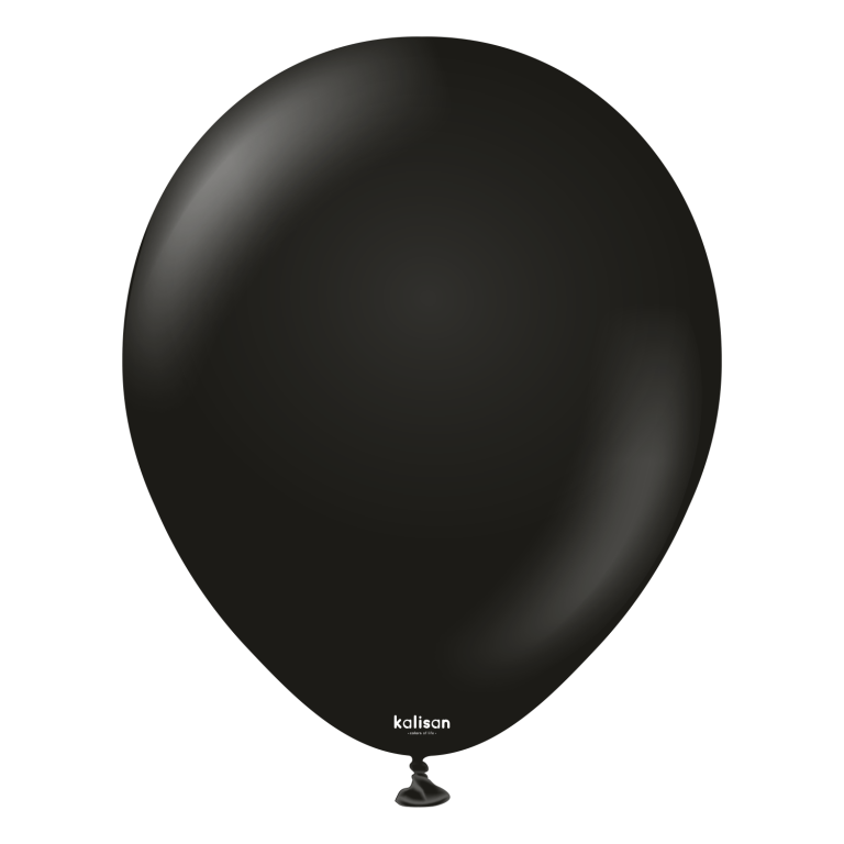 11" Helium-Filled Latex Balloon – Black