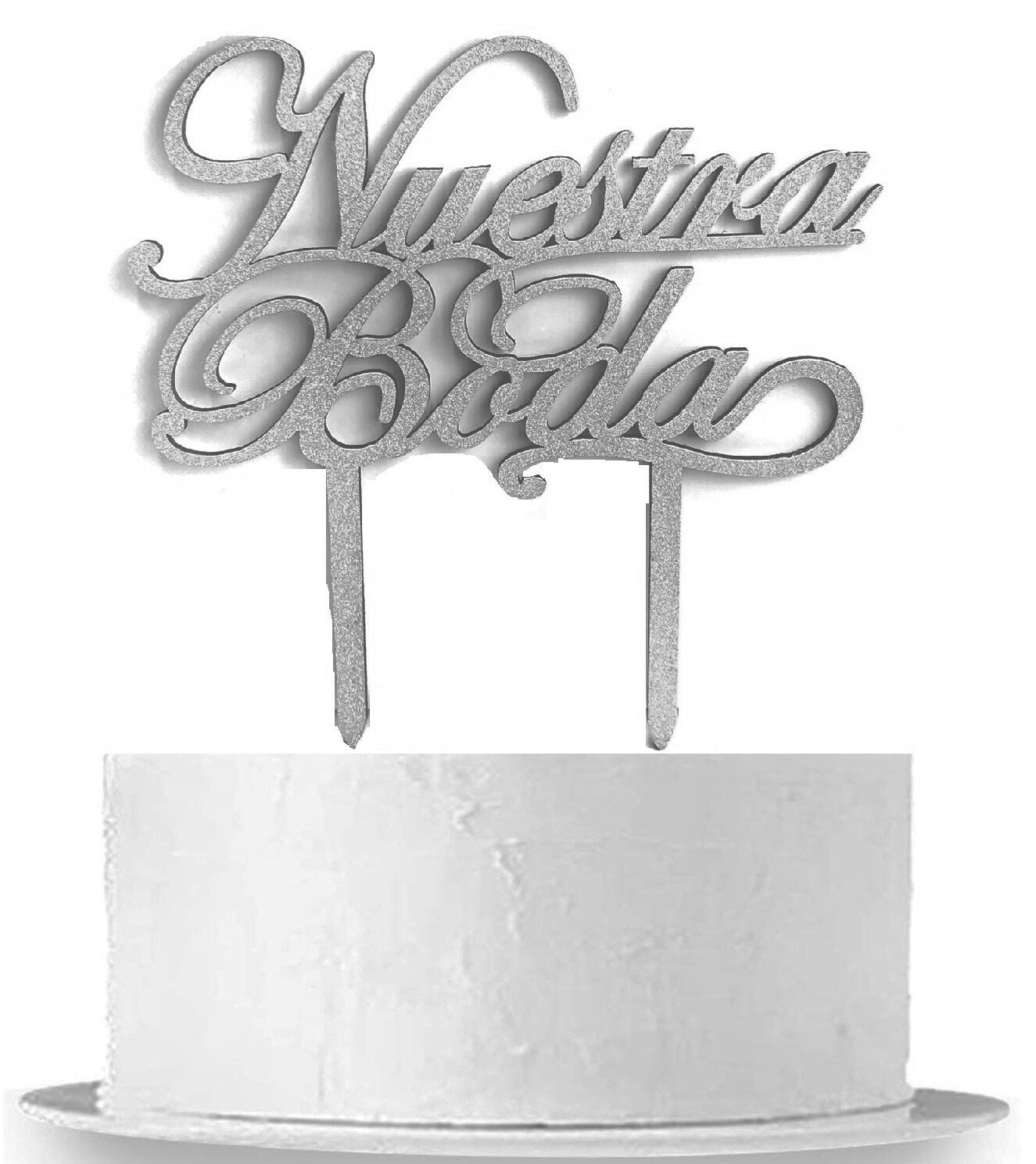 Nuestra boda cake topper