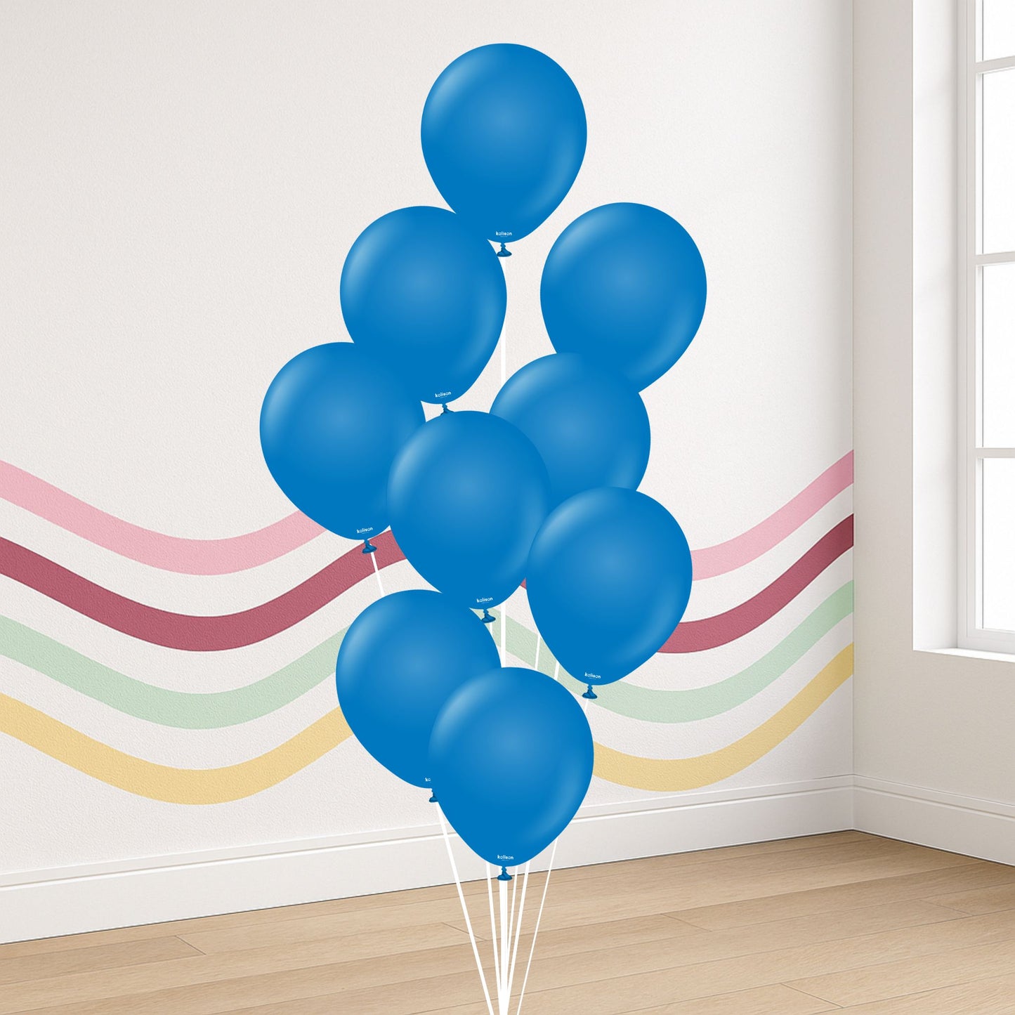 All Blue Balloon Bundles with Hi-Float (Helium-Filled, Pickup Only)