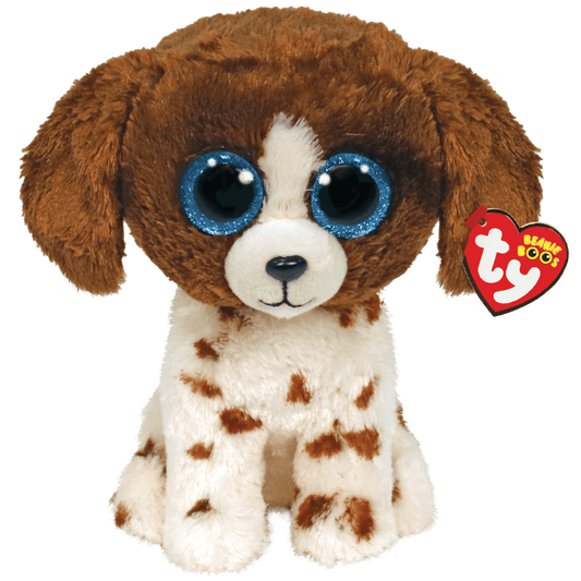 Muddles BROWN AND WHITE DOG TY Plush