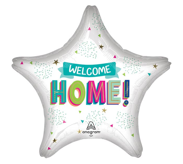 Welcome home jumbo star balloon