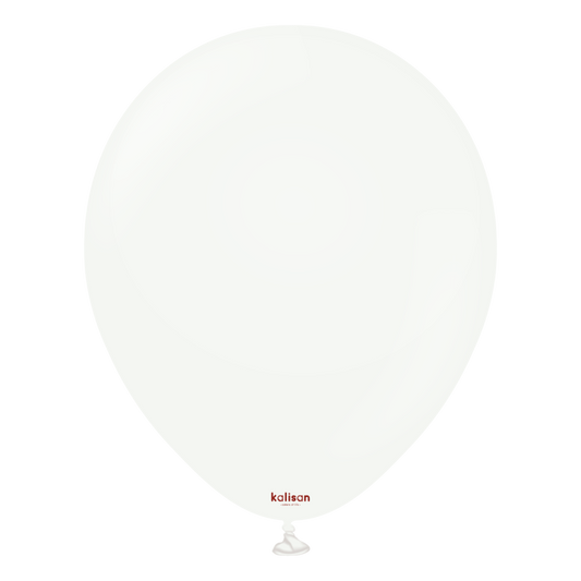 11" Helium-Filled Latex Balloon – White