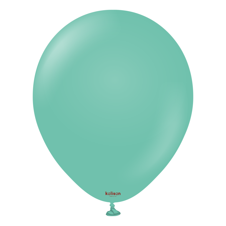 11" Helium-Filled Latex Balloon – Sea Green