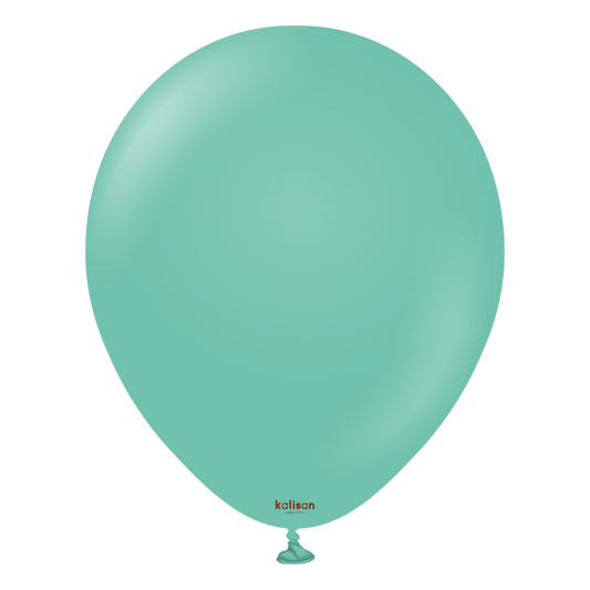 11" Helium-Filled Latex Balloon – Sea Green