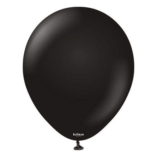 11" Helium-Filled Latex Balloon – Black