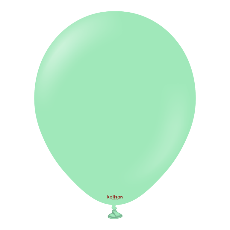 11" Helium-Filled Latex Balloon – Mint Green