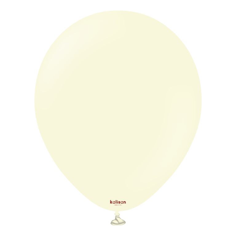11" Helium-Filled Latex Balloon – Macaron Pale Yellow