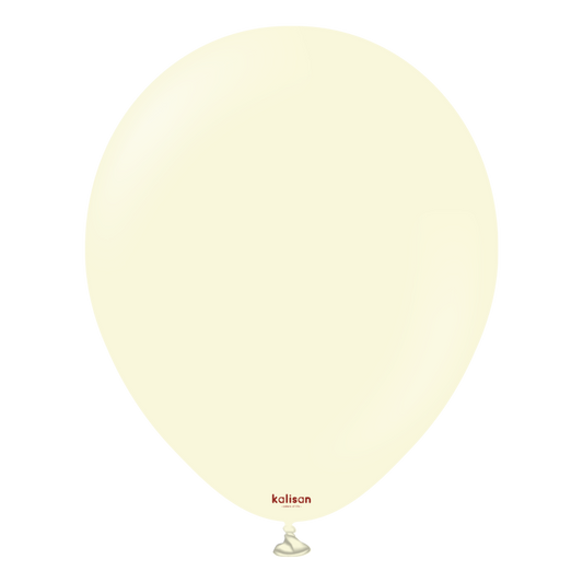 11" Helium-Filled Latex Balloon – Macaron Pale Yellow