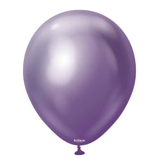11" Helium-Filled Latex Balloon – Mirror Violet