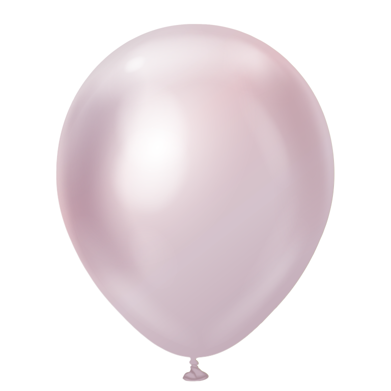 11" Helium-Filled Latex Balloon – Mirror Pink Gold