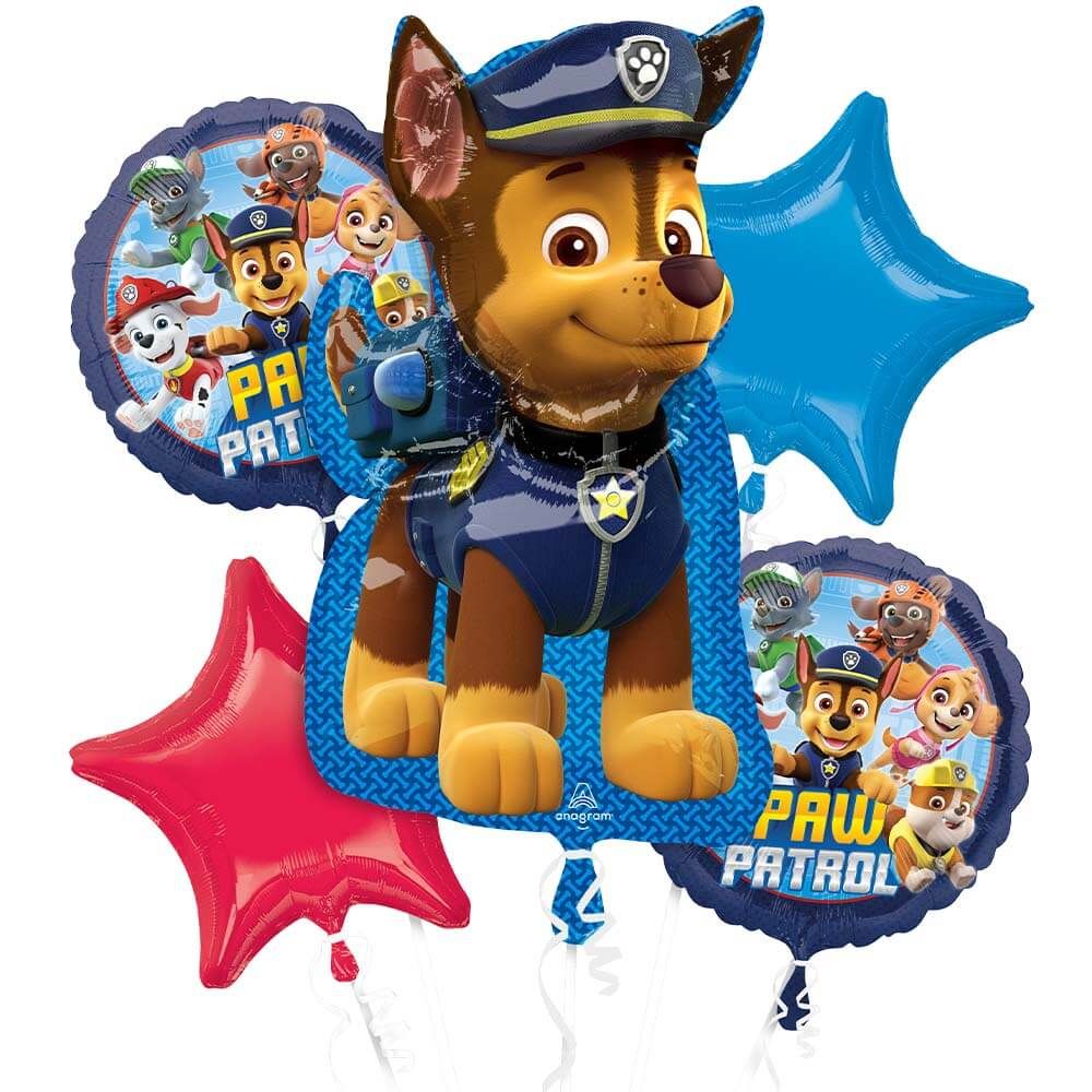 Paw patrol balloon bouquet (5pcs)