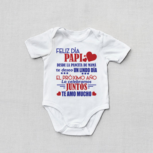 Feliz Dia Papi | Pañalero para anunciar embarazo| Pregnancy reveal body suit