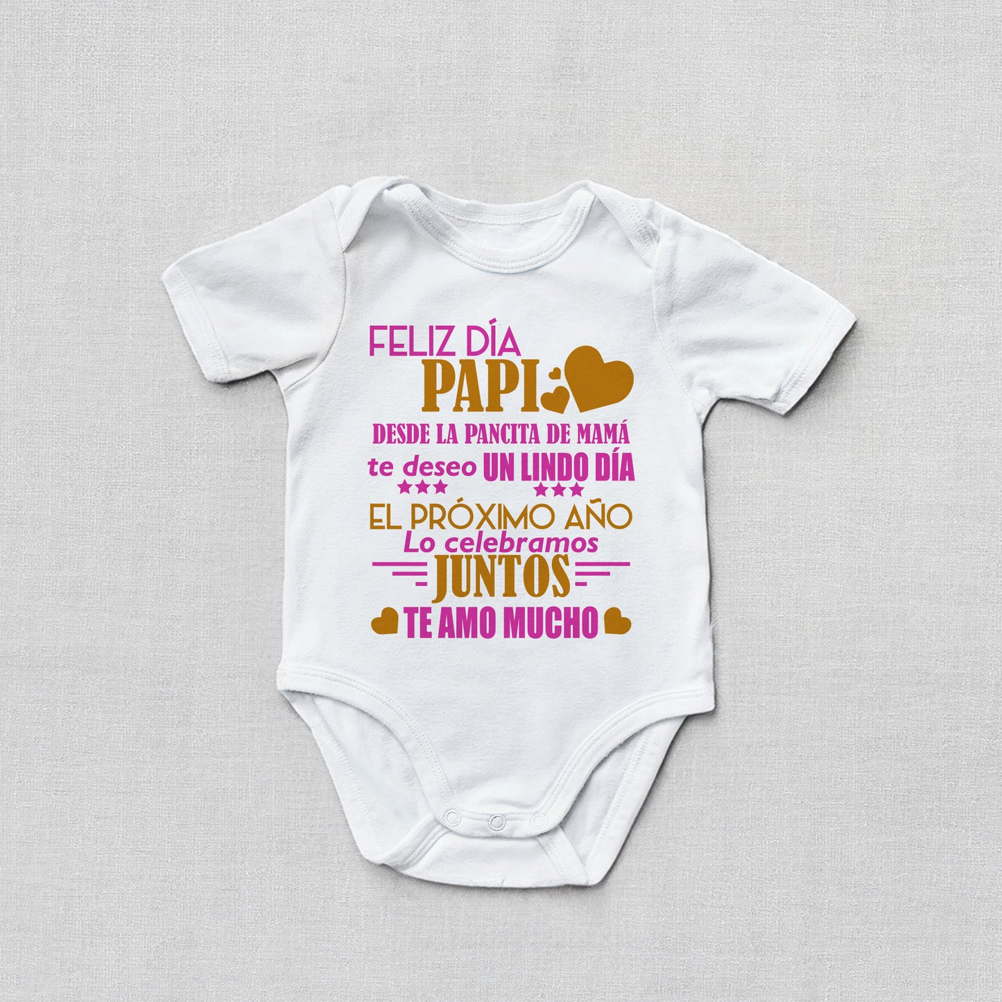 Feliz Dia Papi | Pañalero para anunciar embarazo| Pregnancy reveal body suit