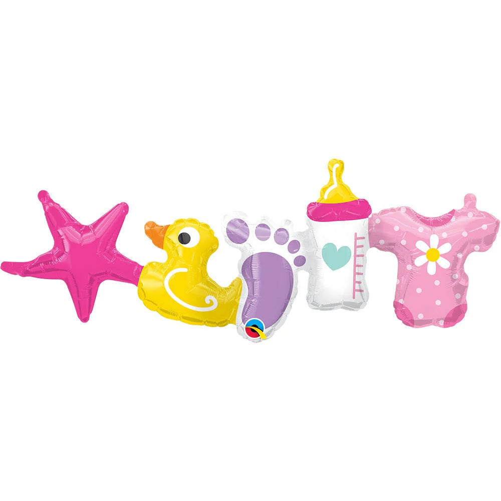 Balloon baby boy/girl garland (air-fill only)