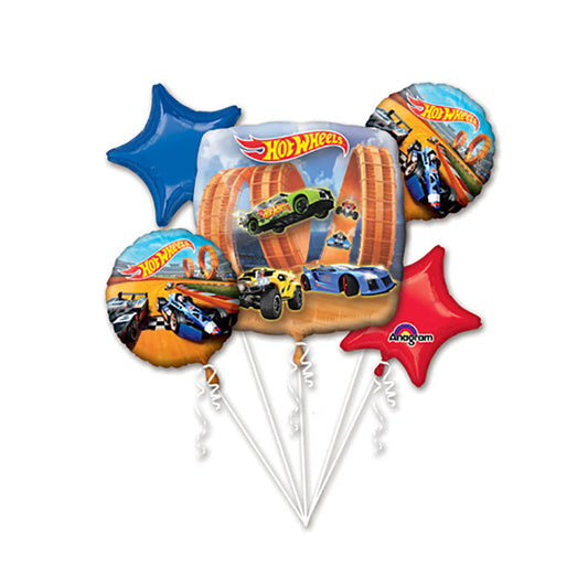 Hot Wheels balloon bouquet (5pcs)