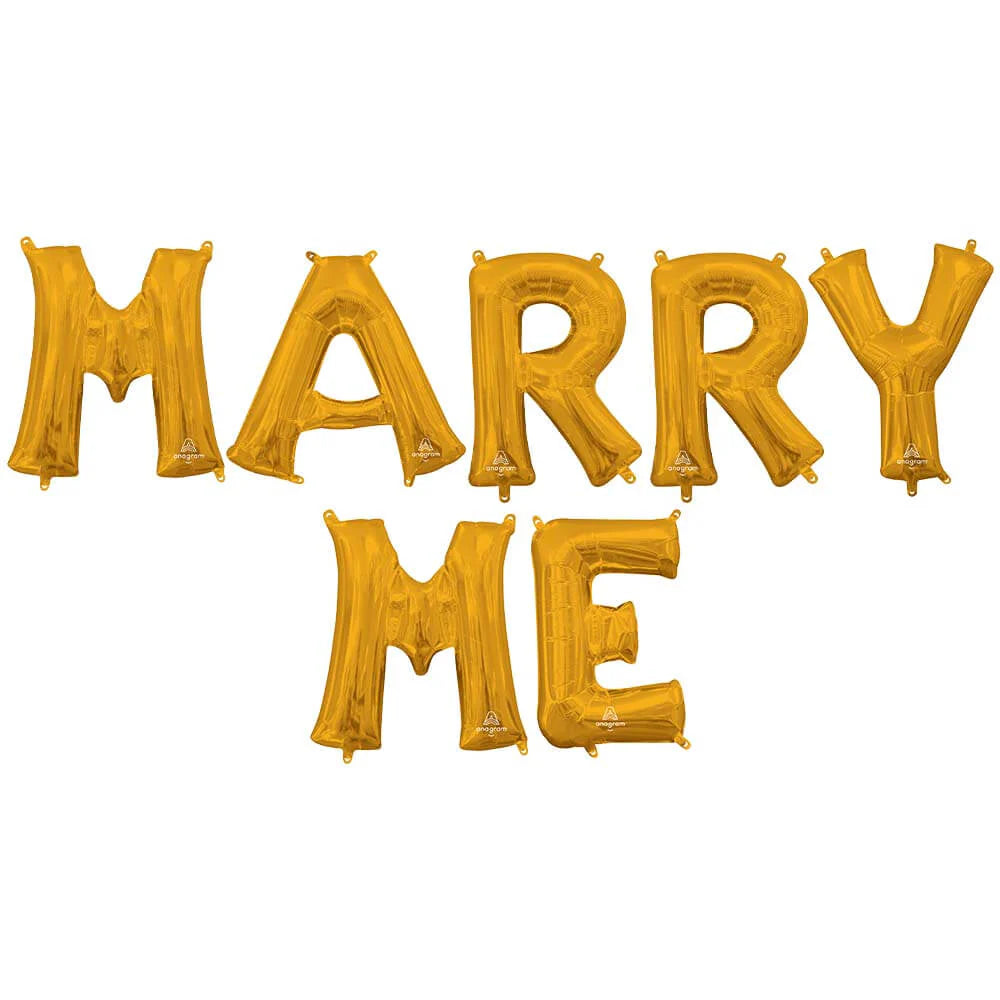 16" MARRY ME Anagram Letters Balloon Kit (Air-Fill Only)