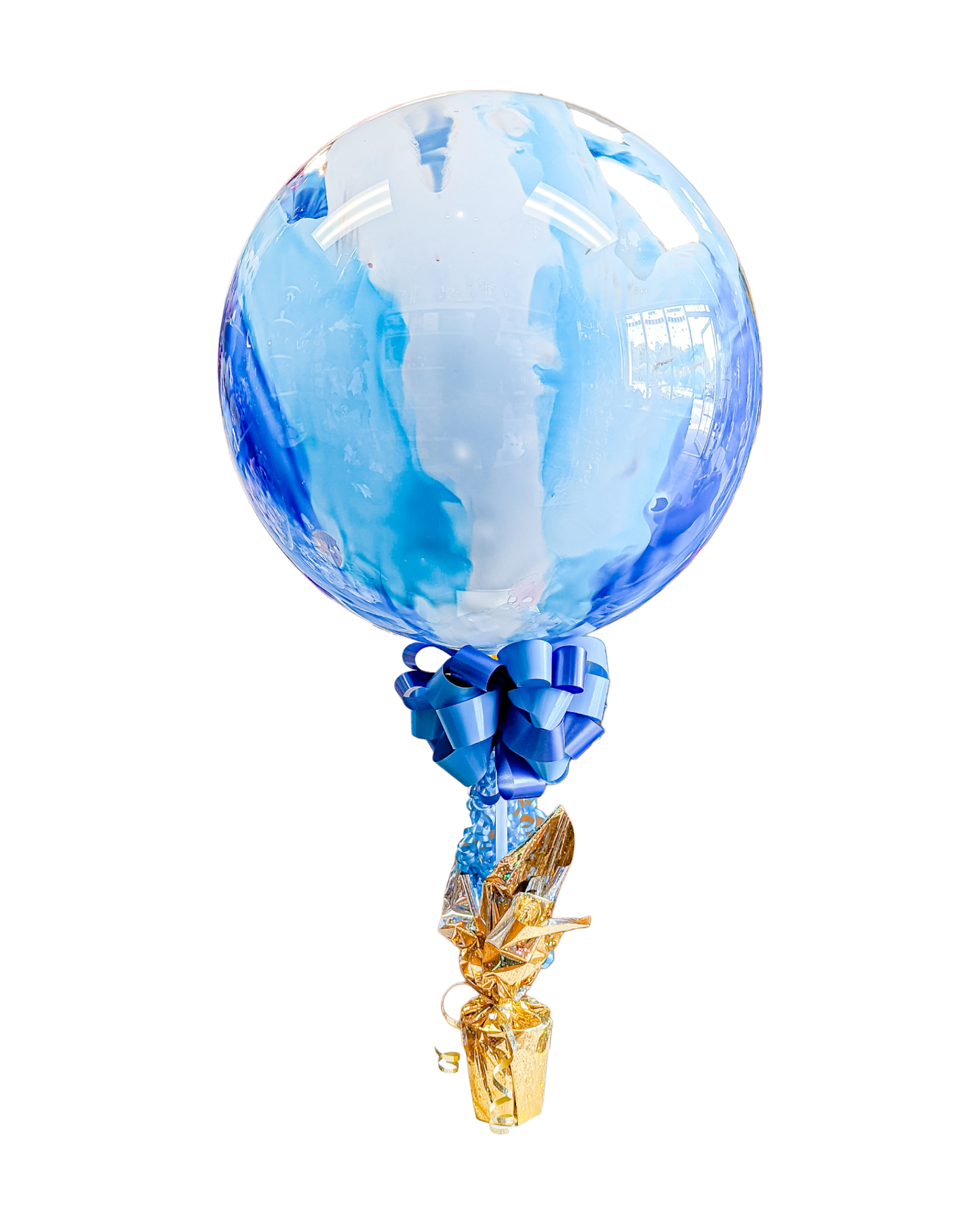 Custom Blue Balloon Gift