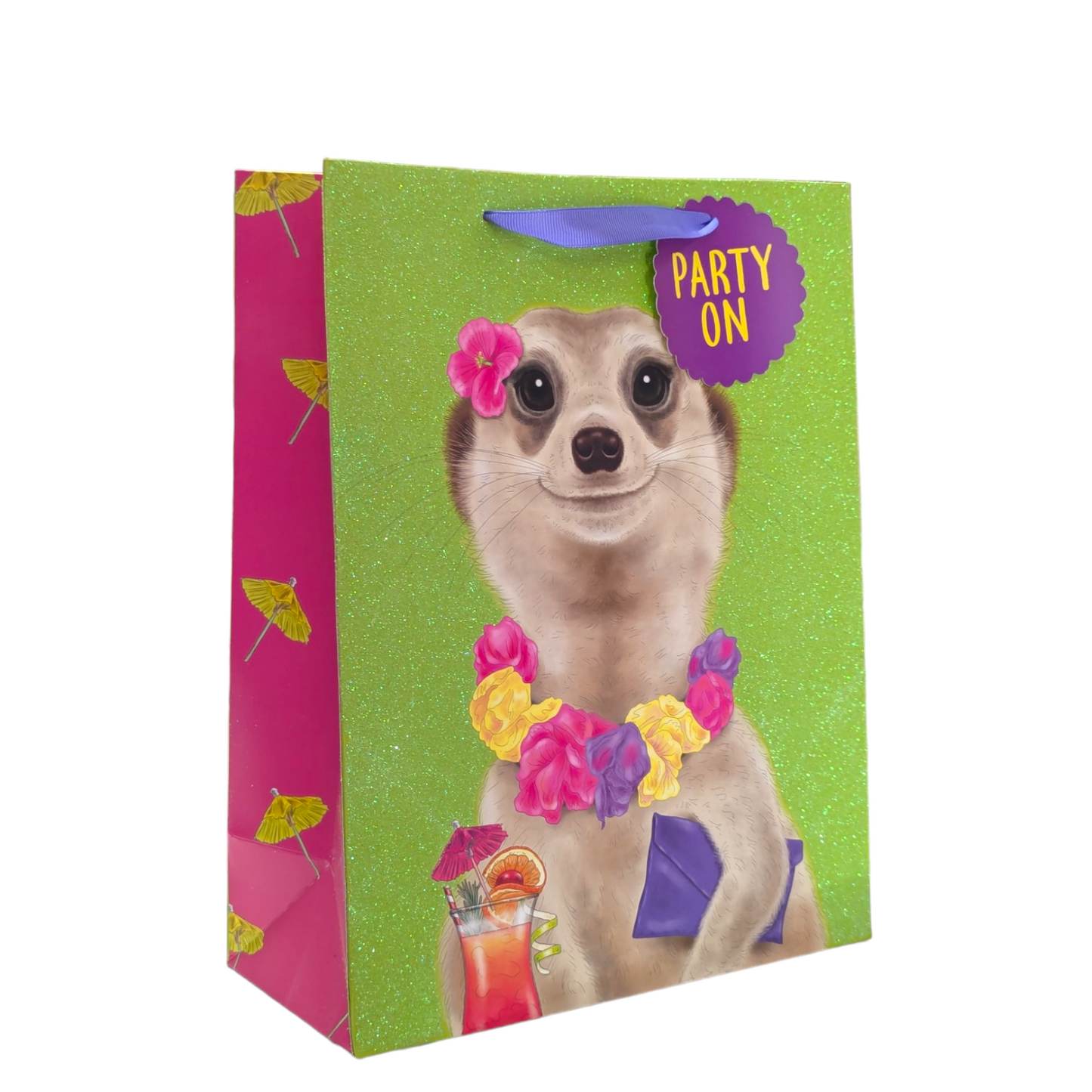 Animal Party Gift Bag – Fun Designs with Glitter and Holographic Effects