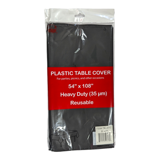 Plastic party table covers 54”x108”