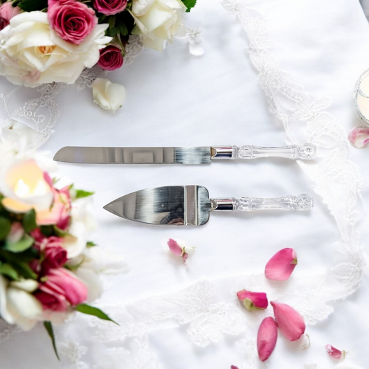 Laser Engraved Wedding/ Quinceañera/ Baptism/ Divorce  Cake Knives Set | Cuchillos Para Pastel Grabados Personalizados