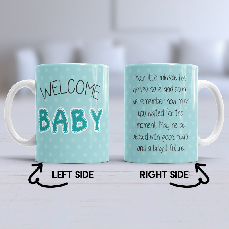 Welcom Baby Boy Mug