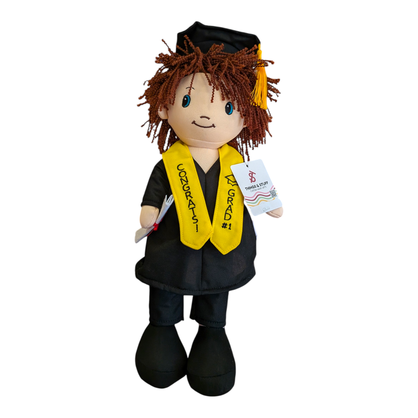 18" Graduation Plush Doll — Congrats Grad Gift