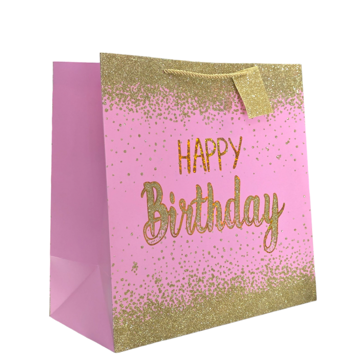 Big Glitter Happy Birthday Gift Bags