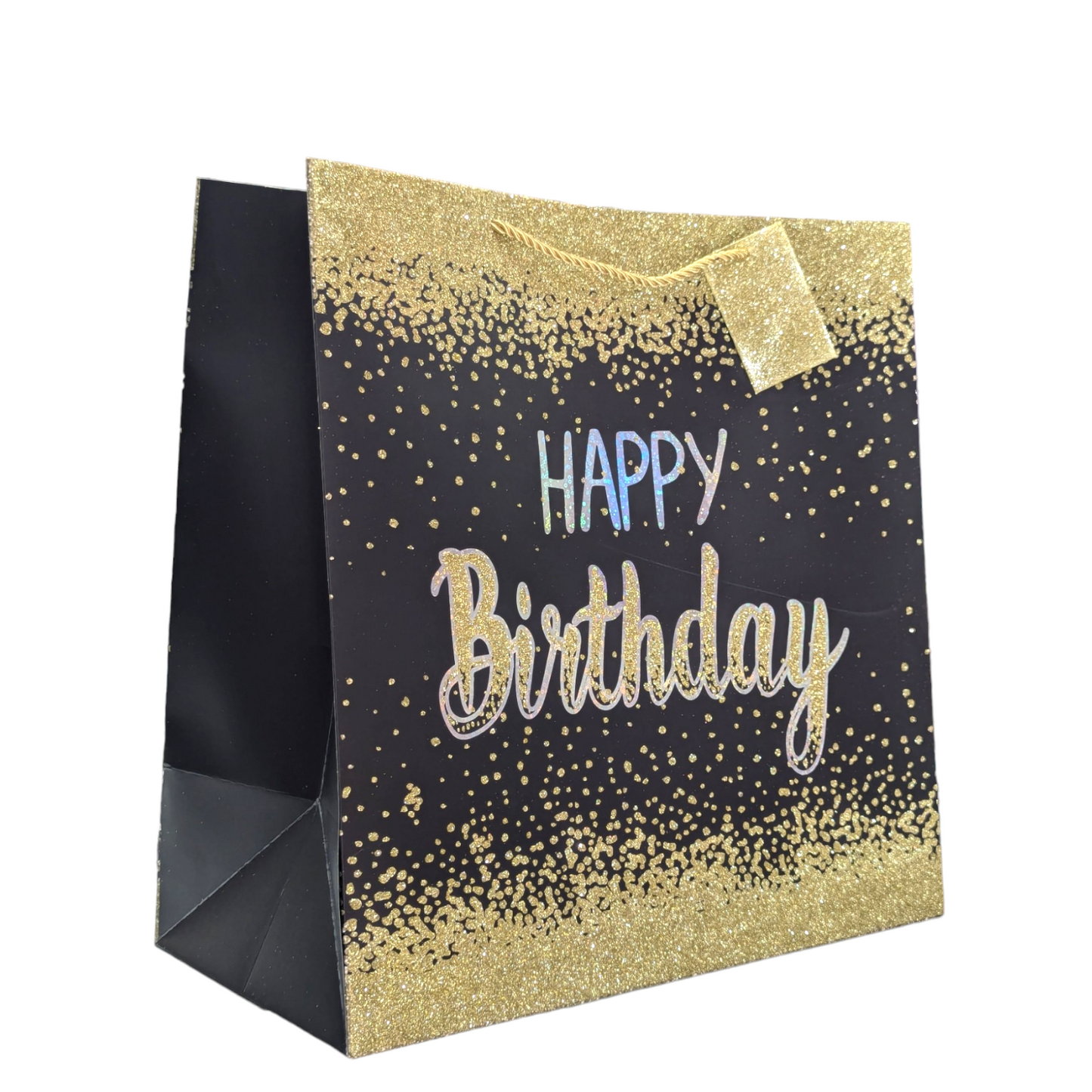 Big Glitter Happy Birthday Gift Bags