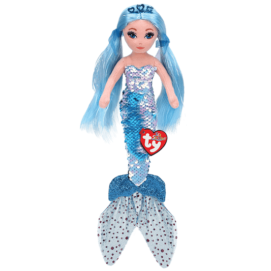 Añil LENTEJUELAS AZUL SIRENA TY Peluche