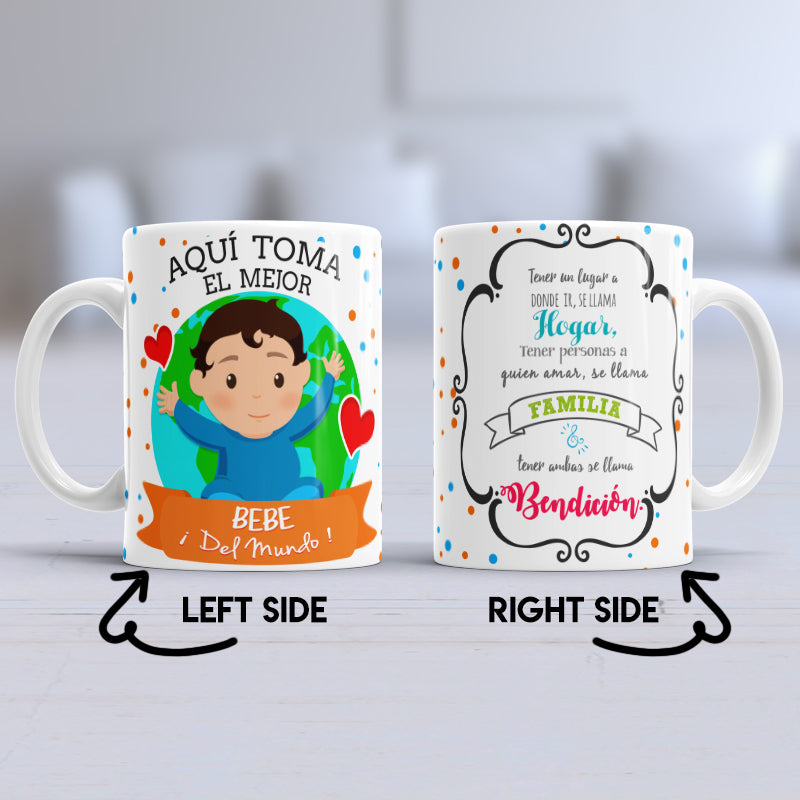 Aqui Toma el Mejor Bebe Mug – 11oz Ceramic Coffee Cup