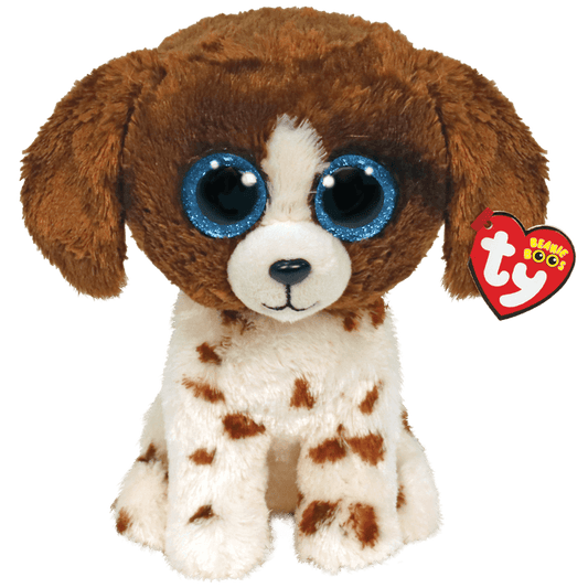 Peluche Muddles DOG TY MARRÓN Y BLANCO