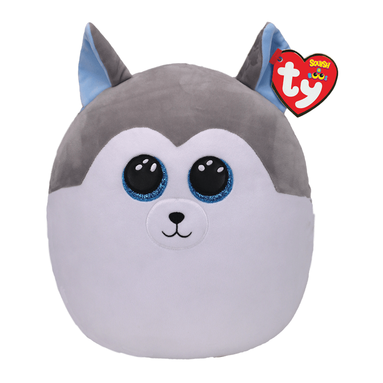 Slush GRIS Y BLANCO HUSKY TY Peluche