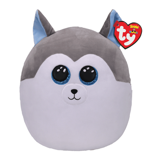 Slush GRIS Y BLANCO HUSKY TY Peluche